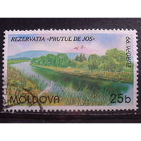 Молдова 1999 Европа, заповедники, цапля