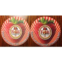Подставка под пиво Fruli Strawberry Beer /Бельгия/