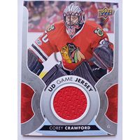 Хоккейная карточка НХЛ джерси Corey Crawford (Чикаго)