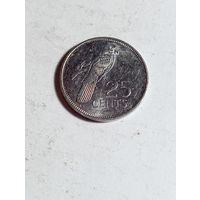Сейшелы 25 центов 1997 года
