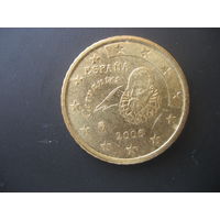 50 евроцентов Испания 2000