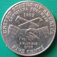 США 5 центов 2004 D экспедиция Льюиса и Кларка приобретение Луизианы