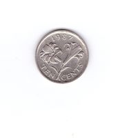 10 центов 1987 Бермудские о-ва. Возможен обмен