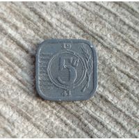 Werty71 Нидерланды 5 центов 1941