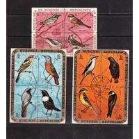 Бурунди-1970,(Мих. 633-)  гаш. , 12 марок, Фауна, Птицы