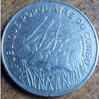 Конго 100 франков 1983