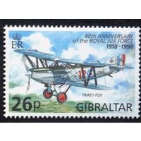 Гибралтар 1998, 80 лет королевским ВВС, Военный Самолёт  MNH