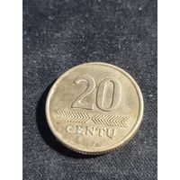 Литва 20 центов 1998 2
