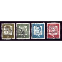 4 марки 1961 год Германия 347,350-353