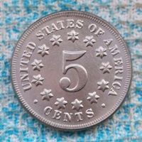 США 5 центов 1870 года