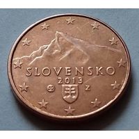 1 евроцент, Словакия 2013 г., AU