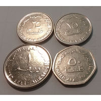 ОАЭ. 4 монеты UNC, одним лотом.