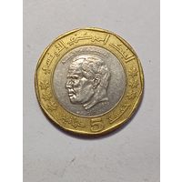 Тунис 5 динар 2002 года