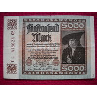 Германия 5000 марок 1922 г.