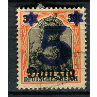 Вольный город Данциг - 1920 - Надпечатка Danzig 5 на 30Pf - [Mi.16] - 1 марка. Гашеная.  (Лот 62EW)-T25P3