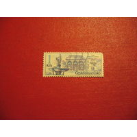 Марка Международная Выставка марок Прага - Пражские Фонтаны 1988 год Чехословакия