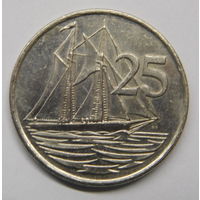 Каймановы острова 25 центов 2002 г