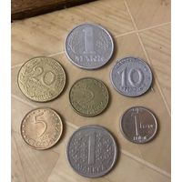Монеты Европы (7 шт)