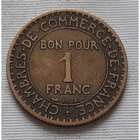 1 франк 1921 г. Франция