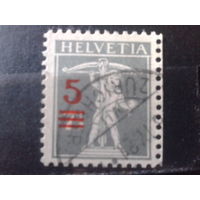 Швейцария 1921 Стандарт, Надпечатка 5с на 7,5с