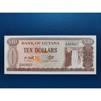 Гайана 10 долларов 1992г unc пресс
