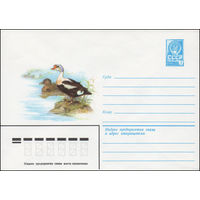 Художественный маркированный конверт СССР N 14805 (13.02.1981) [Гага-гребенушка]