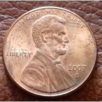 США 1 цент 2007D