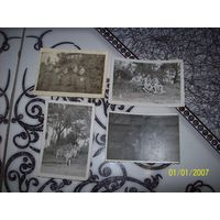 4 фотографии солдат 1945-1947 гг