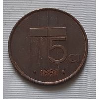 5 центов 1991 г. Нидерланды