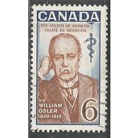 Канада. 50 лет смерти У.Ослера. Врач. 1969г. Mi#437.