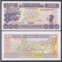 Гвинея 100 франков 1985 UNC P 30