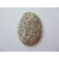 Кабошон из натурального камня пегматит графический 38х51мм