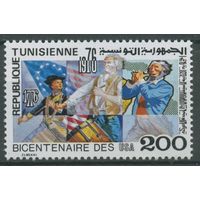 1976 Тунис 895 200 лет Соединенным Штатам Америки 2,00 евро