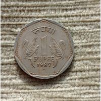 Werty71 Индия 1 рупия 1987
