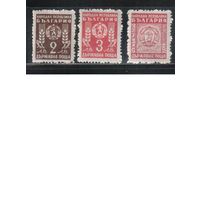 Болгария-1950, (Мих.765-767), *  , Стандарт, Гербы