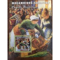 Мозамбик 2001. Искусство Camille Pissarro. Блок