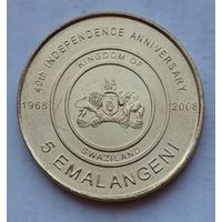Свазиленд 5 эмалангени 2008 г. 40 лет Независимости