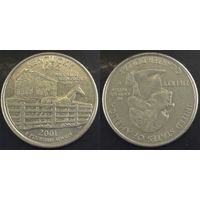 25 центов(квотер) США 2001г P, Кентукки