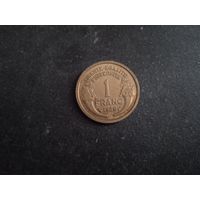 Франция 1 франк 1939г.