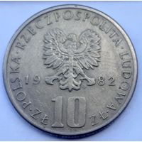Польша 10 злотых, 1982 (3-13-183)