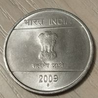 Индия 1 рупия 2009 г.