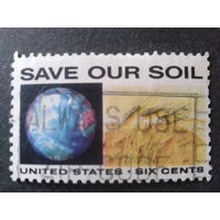 США 1970 спасите землю, поле