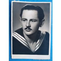 Фото моряка. 1950-е. 5.5х8 см