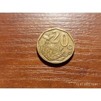 Юар 20 центов 2004
