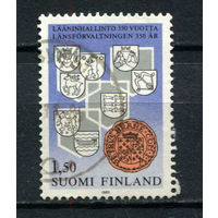 Финляндия - 1985 - Гербы - [Mi. 971] - полная серия - 1 марка. Гашеная.  (Лот 158BD)