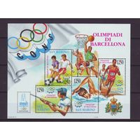 Сан Марино Олимпиада 1992г.
