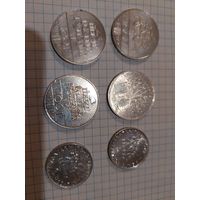 Монета 100 франков юбилейная