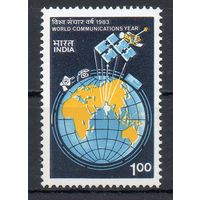 Всемирный год коммуникаций Индия 1983 год серия из 1 марки