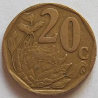 20 центов 1996 г. ЮАР.