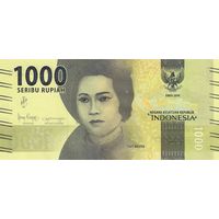 Индонезия 1000 рупий образца 2021 года UNC p154
